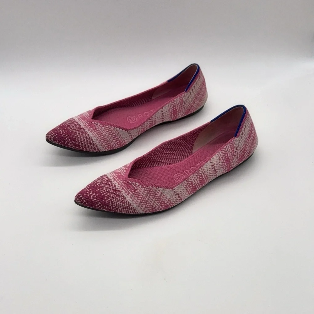 Rothy's Women's Patterned Pink Flats S size 8